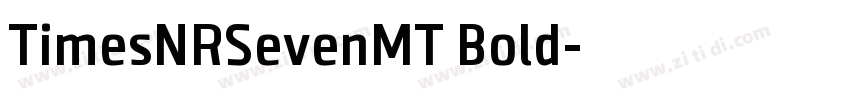 TimesNRSevenMT Bold字体转换